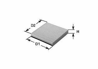 CLEAN FILTER Φίλτρο, αέρας εσωτερικού χώρου NC2376 Φίλτρο αέρα εσωτερικού χώρου CLEAN FILTER Mercedes-Benz CLK NC2376
