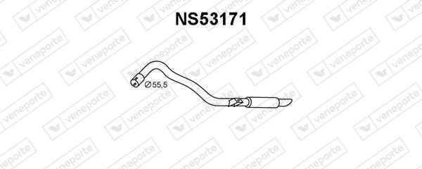 VENEPORTE Lõppsummuti NS53171 NS53171 Summuti pütt VENEPORTE NISSAN QASHQAI