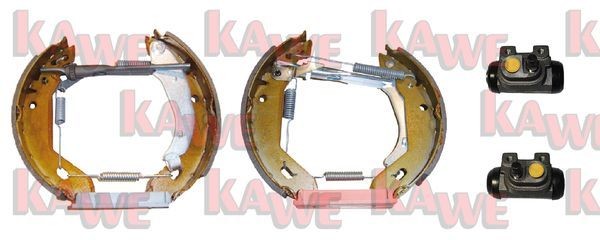 KAWE Kit ganasce freni OEK081 OEK081 costo Ganasce freno PEUGEOT 206 KAWE