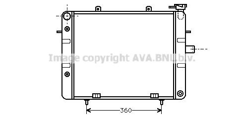 PRASCO Ψυγείο, ψύξη κινητήρα OL2125 PRASCO OL2125 Ψυγειο νερου OPEL Rekord E1 Sedan σε χαμηλές τιμές
