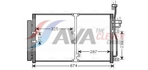 AVA COOLING SYSTEMS Συμπυκνωτής, σύστ. κλιματισμού OL5425D OL5425D Συμπυκνωτής CHEVROLET CAPTIVA AVA COOLING SYSTEMS