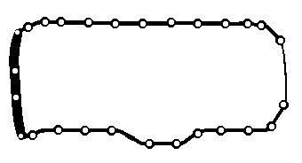 Tihend,õlivann BGA OP0388 BGA OP0388 Õlivanni tihend Jeep WRANGLER 2018