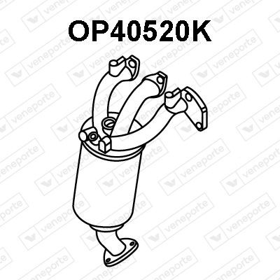 VENEPORTE Καταλύτης με πολλαπλή εισαγωγή OP40520K Χταπόδι VENEPORTE Audi A2 OP40520K