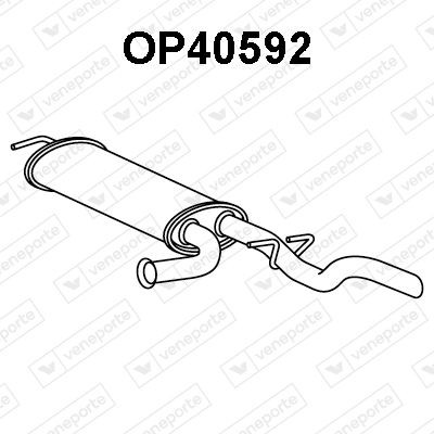 VENEPORTE Lõppsummuti OP40592 Summuti pütt VENEPORTE Nissan QASHQAI OP40592