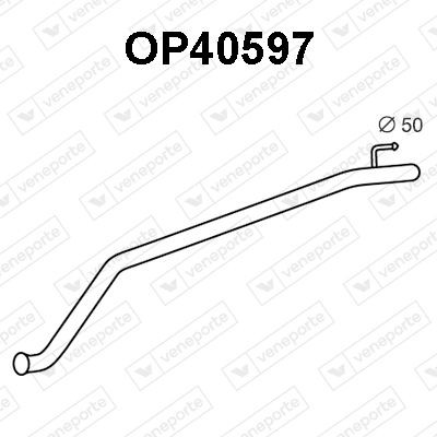 VENEPORTE Σωλήνας εξάτμισης OP40597 Σωληνώσεις εξάτμισης VENEPORTE QASHQAI OP40597 φθηνά