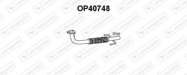 VENEPORTE Výfukové potrubie OP40748 OP40748 Vyfukove potrubie VENEPORTE OPEL ZAFIRA