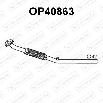 VENEPORTE Σωλήνας εξάτμισης OP40863 VENEPORTE Εξατμισεισ OPEL OP40863
