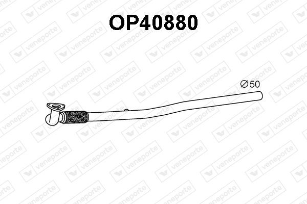 VENEPORTE Avgasrör OP40880 OPEL avgasrör VENEPORTE OP40880