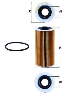 KNECHT Oljefilter OX 1076D DAEWOO motoroljefilter KNECHT OX 1076D