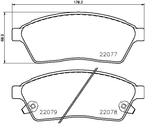 BREMBO Bremseklodser P 09 009 BREMBO P 09 009 Bremseklodser CADILLAC SRX (GMT267) 3.6 AWD 318 HK 2013