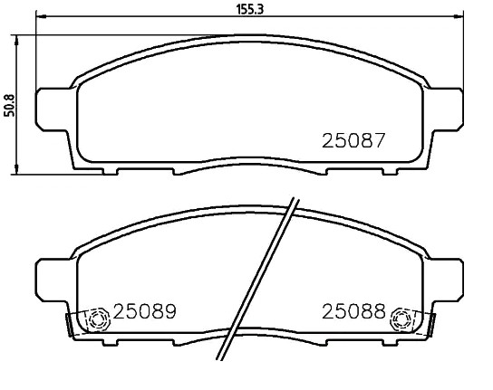 BREMBO Jarrupalat, levyjarru P 54 055 BREMBO P 54 055 Jarrupalat, levyjarru MITSUBISHI Pajero Sport II SUV (KH, KG) 2.5 DI-D (KH4WG) 178 hv 2015