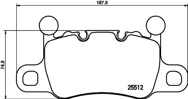 BREMBO Bromsbelägg P 65 038 BREMBO P 65 038 Bromsbelägg BENTLEY Continental Coupe (3S3) 4.0 V8 AWD 549 hk 2020