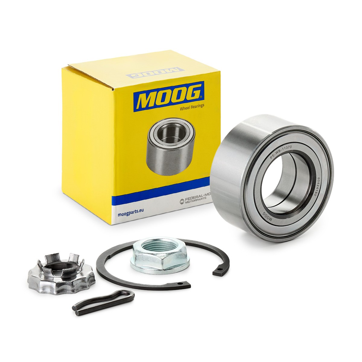 Wiellagerset MOOG PE-WB-11370 MOOG PE-WB-11370: Wielnaaf Peugeot 307 2003