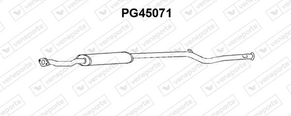 VENEPORTE Uitlaat middendemper PG45071 PG45071 VENEPORTE Middendemper Peugeot goedkoop