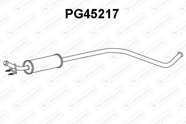VENEPORTE Främre ljuddämpare PG45217 CITROЁN främre ljuddämpare VENEPORTE PG45217
