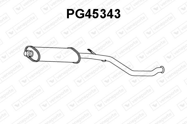 VENEPORTE Μεσαίο σιλανσιέ PG45343 Μεσαίο σιλανσιέ VENEPORTE Peugeot 308 PG45343