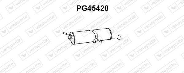VENEPORTE Πίσω σιλανσιέ PG45420 PG45420 Τελικό εξάτμισης VENEPORTE CITROЁN C8