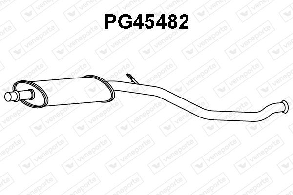 VENEPORTE Izplūdes gāzu priekšslāpētājs PG45482 PG45482 Izplūdes gāzu priekšslāpētājs VENEPORTE PEUGEOT PARTNER