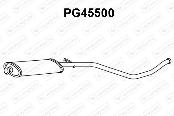 VENEPORTE Främre ljuddämpare PG45500 PG45500 VENEPORTE främre ljuddämpare Peugeot 106