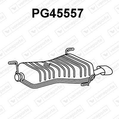 VENEPORTE Πίσω σιλανσιέ PG45557 Τελικό εξάτμισης VENEPORTE Citroën C8 PG45557