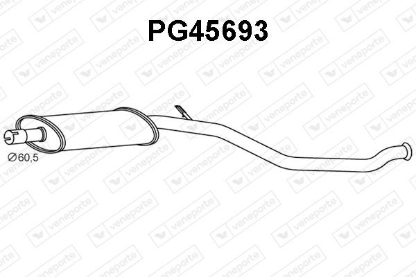 VENEPORTE Silenziatore anteriore PG45693 PG45693 Marmitta anteriore VENEPORTE PEUGEOT 208 costo