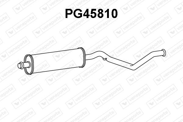 VENEPORTE Främre ljuddämpare PG45810 PG45810 VENEPORTE främre ljuddämpare PEUGEOT 106