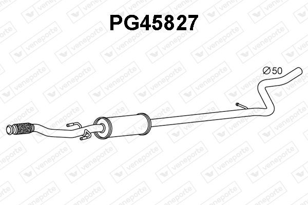 VENEPORTE Silenziatore anteriore PG45827 PG45827 Marmitta anteriore VENEPORTE PEUGEOT 208 costo