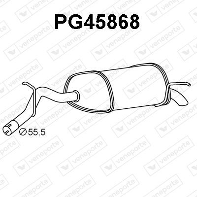 VENEPORTE Πίσω σιλανσιέ PG45868 Σιλανσιέ VENEPORTE 206 PG45868 φθηνά