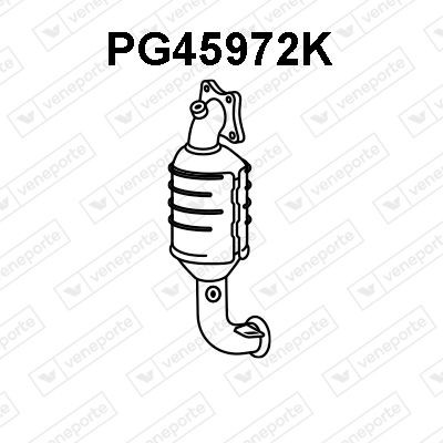 VENEPORTE Katalüsaator PG45972K Katalüsaator VENEPORTE Peugeot 206 PG45972K