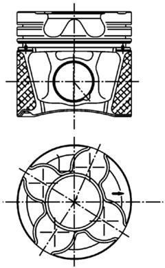 IPSA Piston PI006600 IPSA PI006600 Piston