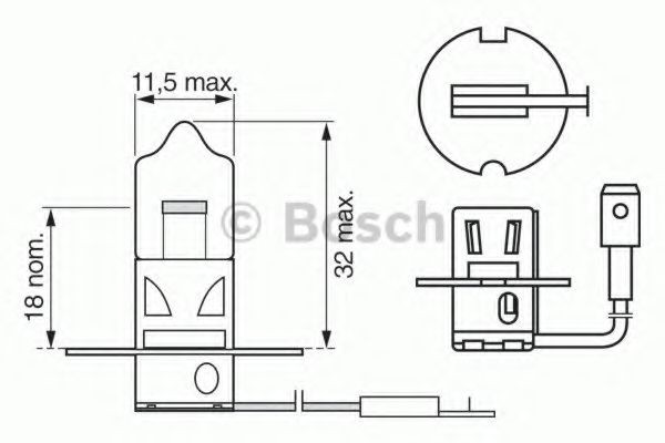 BOSCH Λυχνία, μεγάλα φώτα 1 987 302 038 BOSCH 1987302038 Λάμπα για προβολακια Citroën XM γνήσια