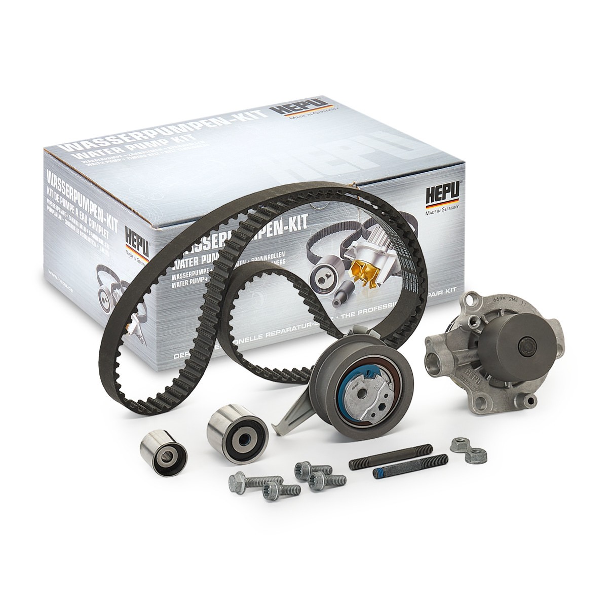 HEPU Kamremssats med vattenpump PK06690M HEPU PK06690M Kamremssats med vattenpump Audi A5 F53 original