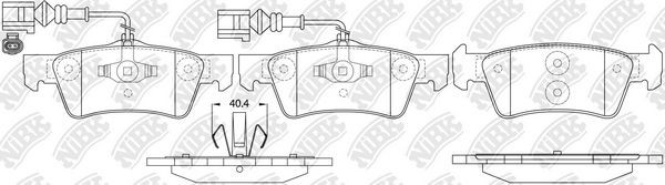 NiBK Plaquettes de frein PN0611W PN0611W Plaquettes de frein Volkswagen EOS NiBK