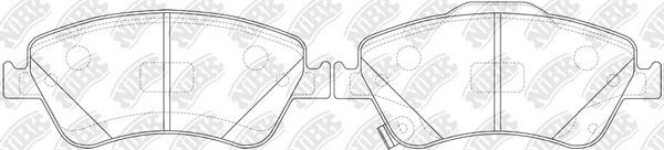 NiBK Plaquettes de frein PN1834 PN1834 Plaquette TOYOTA PREVIA NiBK
