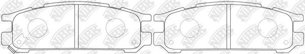 NiBK Bremseklodser PN7249 PN7249 NiBK Sports bremseklodser Honda billig