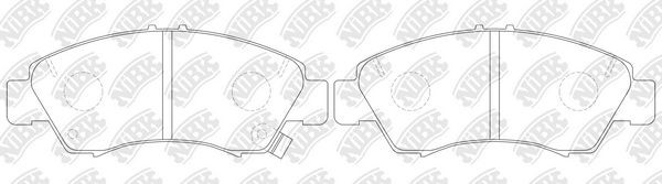 NiBK Jarrupalat, levyjarru PN8265 PN8265 NiBK Etujarrupalat SKODA YETI