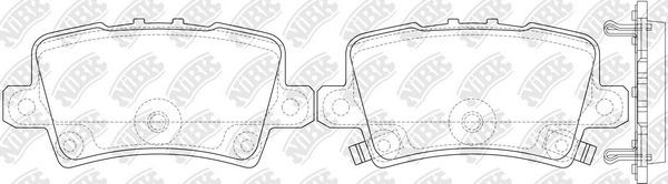 NiBK Kit pastiglie freni PN8867 PN8867 Pastiglie dei freni NiBK DAIHATSU CUORE costo