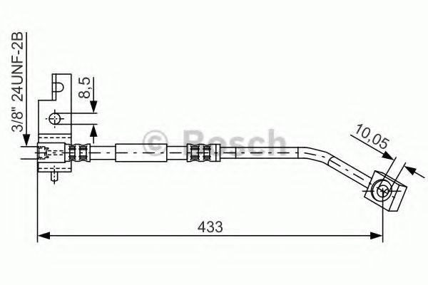 BOSCH Bromsslang 1 987 476 149 Byta Bromsslang CHRYSLER PT Cruiser Kombi kostnad BOSCH 1 987 476 149