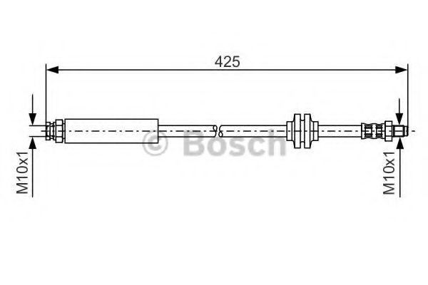 BOSCH Tubo flexível de travão 1 987 476 451 Flexível de travão BOSCH Ford USA FOCUS 1 987 476 451