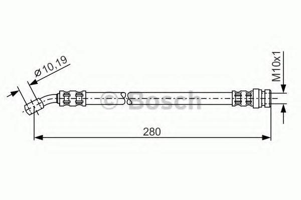 BOSCH Pidurivoolik 1 987 476 772 1 987 476 772 Pidurivoolik SUZUKI SAMURAI BOSCH