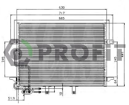 PROFIT Condenseur, climatisation PR 3510C3 Mazda 3 Condenseur PROFIT PR 3510C3