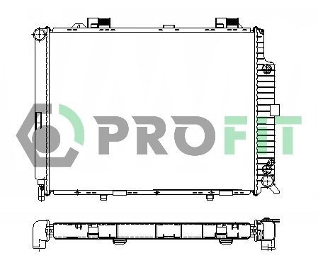 PROFIT Radiateur du moteur PR 3564A1 Radiateur moteur PROFIT MERCEDES-BENZ PR 3564A1