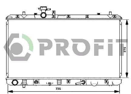 PROFIT Chladič motora PR 7052N1 PROFIT Chladič motora SKODA PR 7052N1