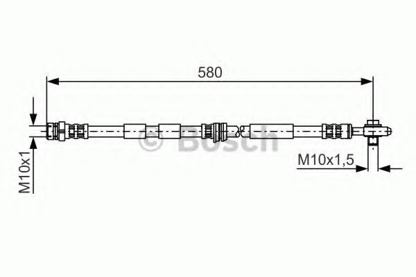 BOSCH Flexible de frein 1 987 476 849 Durite de frein BOSCH RAPID 1 987 476 849 pas cher