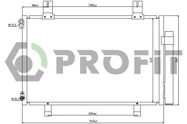 PROFIT Condenseur, climatisation PR 9210C1 Condenseur de clim PROFIT 3 PR 9210C1 pas cher