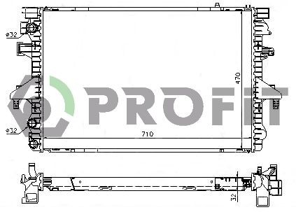 PROFIT Chladič motora PR 9567A6 PROFIT Chladič motora SKODA PR 9567A6