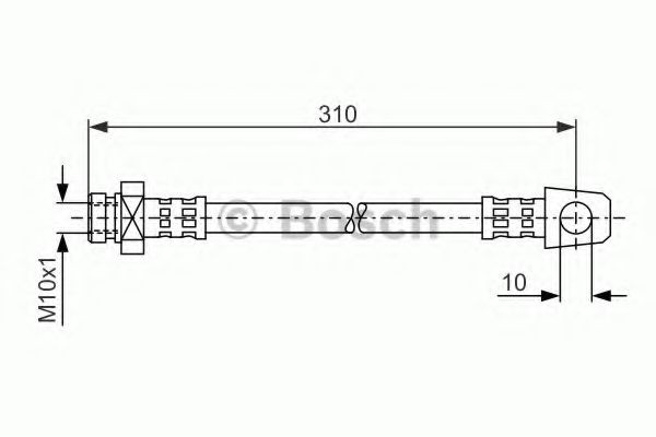 BOSCH Brake hose 1 987 476 957 NISSAN VANETTE BOSCH brake hose 1987476957