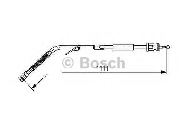 BOSCH Handbromsvajer 1 987 477 126 BOSCH 1 987 477 126 handbromswire Mercedes T2/LN1 Skåpbi pris