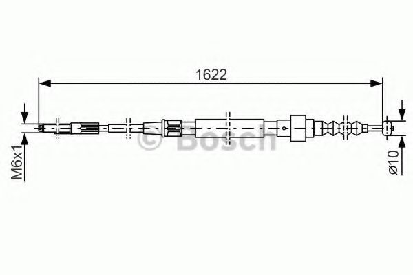 BOSCH Handbromsvajer 1 987 477 167 1 987 477 167 BOSCH elektrisk handbroms SEAT CORDOBA