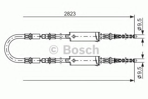 BOSCH Cabo de aço, travão de estacionamento 1 987 477 369 BOSCH 1987477369 Cabo de travão de estacionamento Ford Transit Mk4 Minibus preço